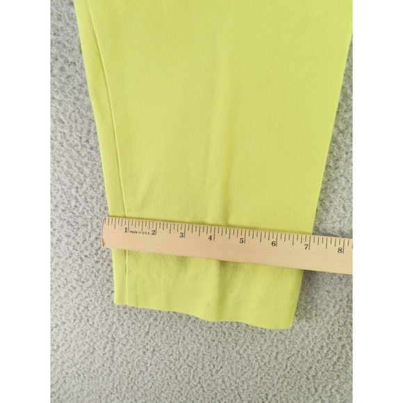 J McLaughlin Jeans Womens 6 Yellow Mid Rise Cotton Blend Stretch Tapered - Picture 7 of 8